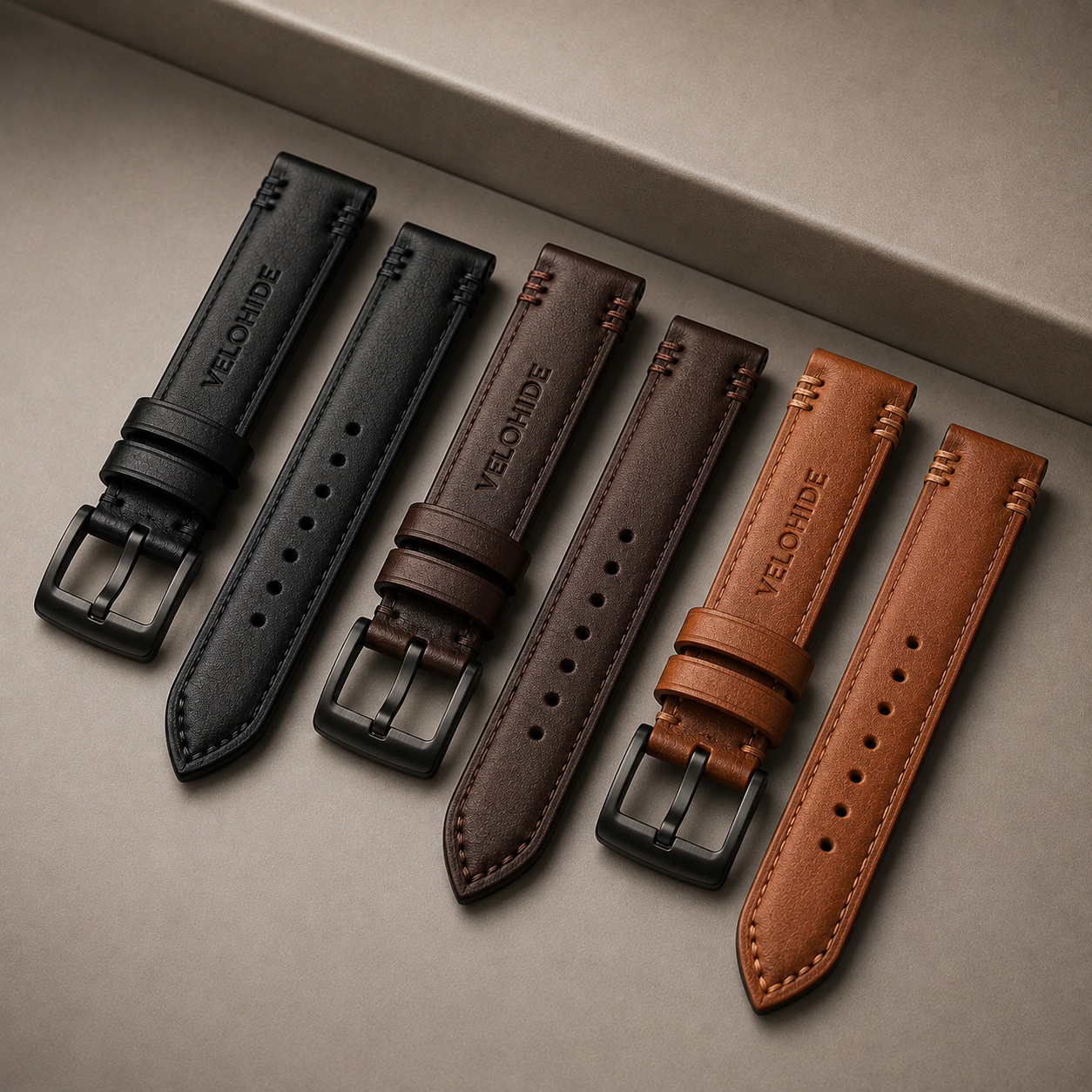 VELOHIDE Leather watch straps