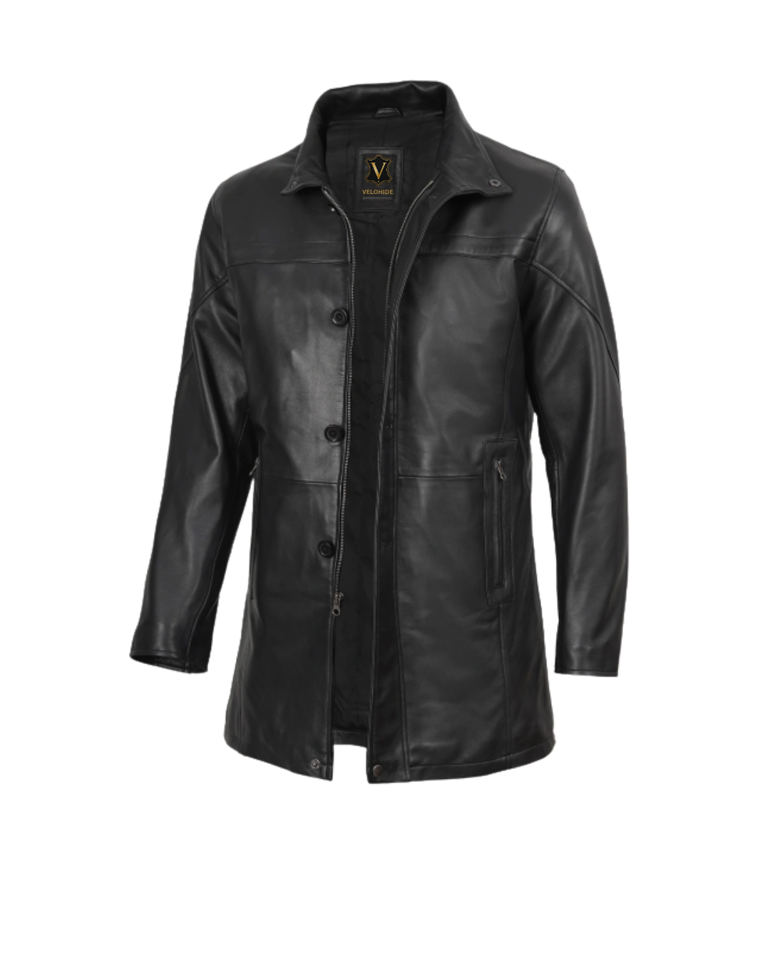black leather car coat (1) black leather car coat (1)