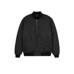 VELOHIDE men's Black bomber jacket front