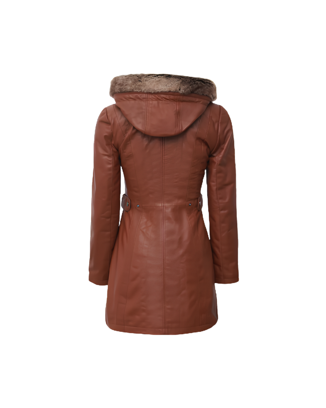 women’s brown leather long coat back women’s brown leather long coat back