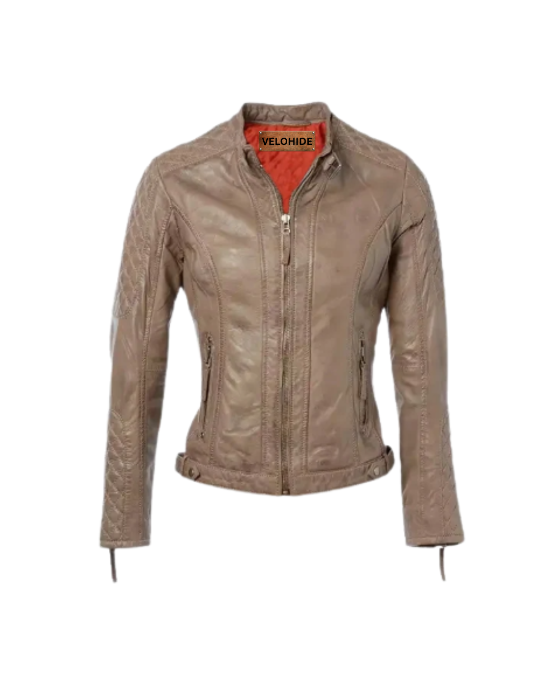 women’s short quilted shoulder biker leather jacket women’s short quilted shoulder biker leather jacket