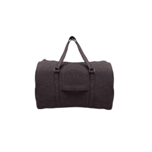 black rust wood duffle bag