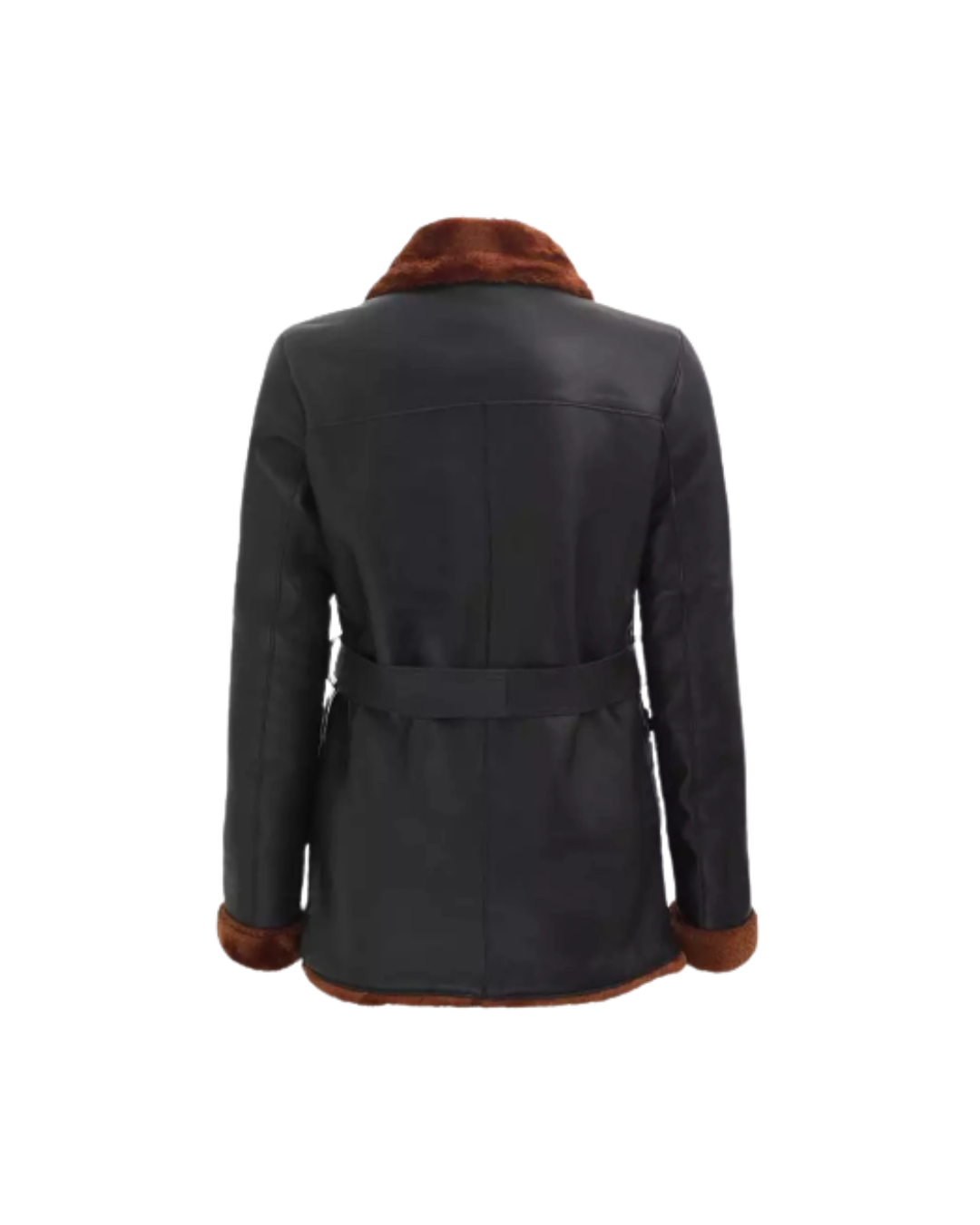 women’s double breasted shearling leather coat back women’s double breasted shearling leather coat back
